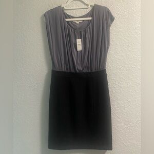 LOFT black & gray dress